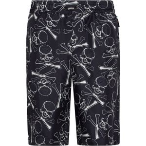 Philipp Plein - Skull Bones Shorts - Korte Broeken - Zwart
