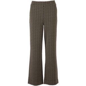 Enjoy - Broek - Jacquard - Recht Model - Elastische Band - Wide Leg