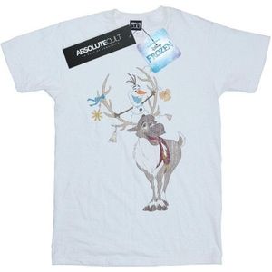 Li-cense Disney heren frozen sven en olaf kerst ornamenten t-shirt