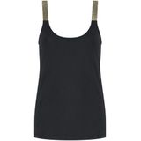 Lady Day - Tuesday - Top - Aangesloten - Ronde Hals - Glitter Bandjes