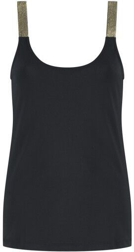 Lady Day - Tuesday - Top - Aangesloten - Ronde Hals - Glitter Bandjes