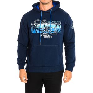 La Martina - TMF322-FP225 - Hoodie - Navy - 100% Katoen