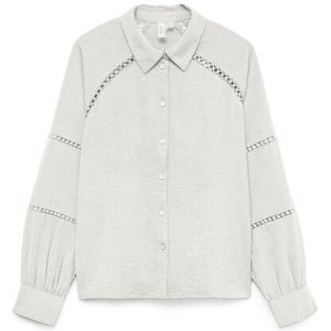Vero Moda - Vmgusla - Blouse - Off-white - Lange Mouwen