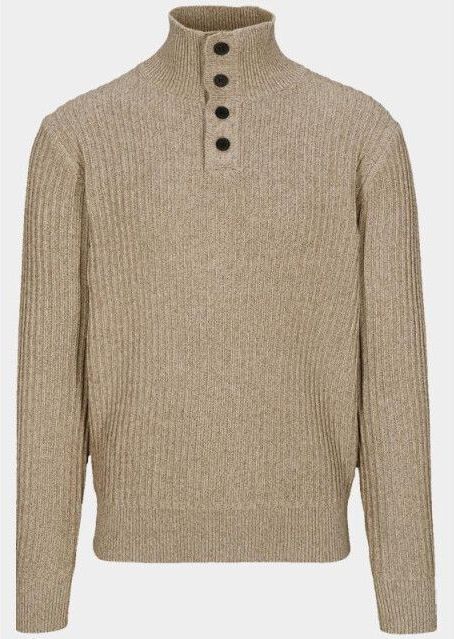 Basefield Pullover Beige Troyer Pullover 219018510/246