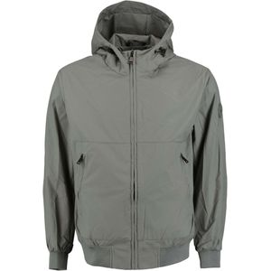 Airforce Hooded four-way stretch castor grey