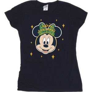 Li-cense Disney dames minnie mouse vrolijk kerstmis katoenen t-shirt