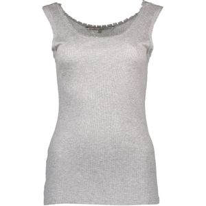 Geribbelde Tanktop Mouwloos Ongedefinieerde Rand