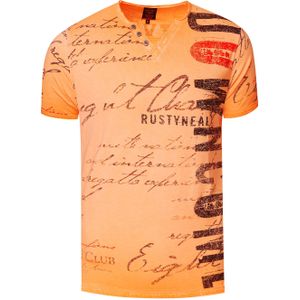 Rusty Neal - T-Shirt - Zwart - 100% Katoen