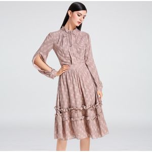 Pasvorm en flare blouse jurk