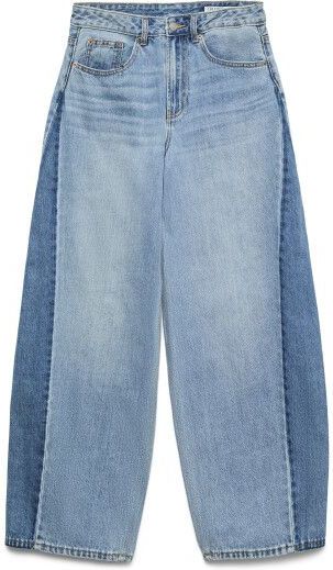 Vero Moda vmzelda hr bareel two toned dnm jea 10338932 medium blue denim