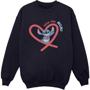 Li-cense Disney heren lilo & stitch love you mama sweatshirt