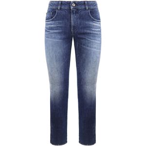 Emporio Armani - Regular Fit - Jeans - Distressed Blue Stripe