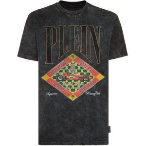 Philipp Plein - T-shirt - Zwart - Katoenjersey - Ronde Halslijn
