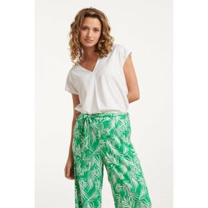 Smashed Lemon 25148 te linnen top met v-hals |