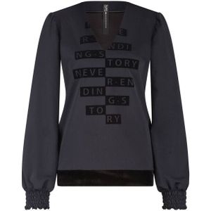 Zip73 - W25/629/01/005 - Top - Zwart - Lange Mouw