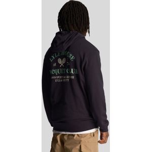 Lyle And Scott - Racquet Club Graphic Hoodie - Navy - Sweater
