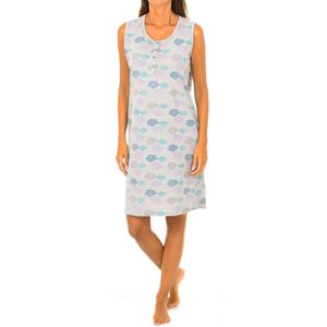 Nachtjapon met V-hals en riem KL45178