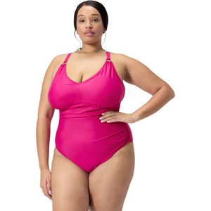 Speedo - Shaping V-Neck Plus 1 Piece - Zwempak - Roze