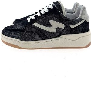 VIA VAI - Sam Levi - Sneakers - Zwart - Suède met Zilveren Glitters