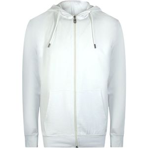 Cavalli Class - Bold Floral Logo - Hoodie - Off-white - Met Rits