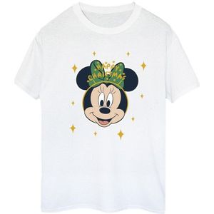 Li-cense Disney dames minnie mouse vrolijk kerstmis katoenen vriendje t-shirt