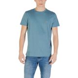 Heren Lacoste Pima Katoen T-shirt in Blauw