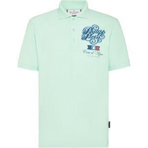 Philipp Plein - Polo shirt SS Racing Car - Groen - Katoen