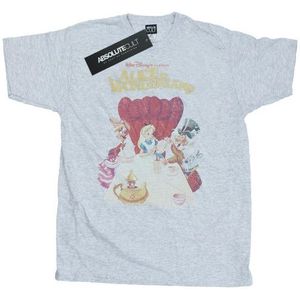 Li-cense Disney heren alice in wonderland retro poster t-shirt