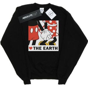 Li-cense Disney dames mickey mouse hart de aarde sweatshirt