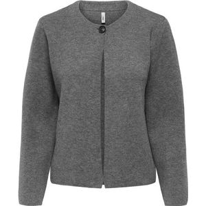 Only - Onlanneli Life Ls Button Jacket - Vest - Medium Grey Melange