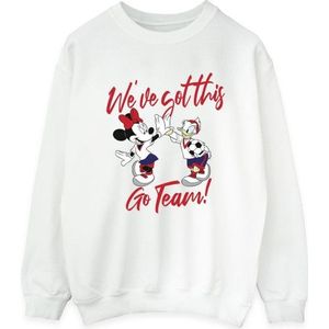 Li-cense - Disney Dames Sweatshirt - Zwart - 50% Katoen, 50% Polyester