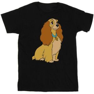 Li-cense Disney dames lady and the tramp lady spaghetti hart katoenen vriendje t-shirt