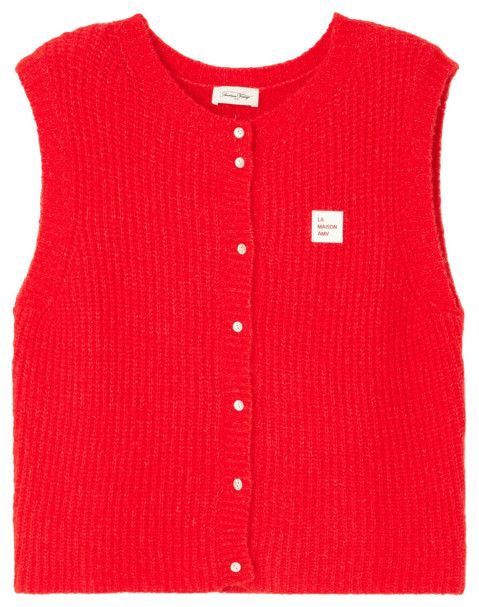 American Vintage - Spencer EAST19M - Vest - Rood