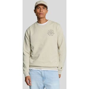 Lyle And Scott - Stamp Crewneck Sweatshirt - Crème - Heren