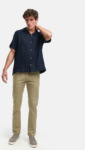 Kronstadt - Po28581 - Shirt - Sky Captain - Loose Fit