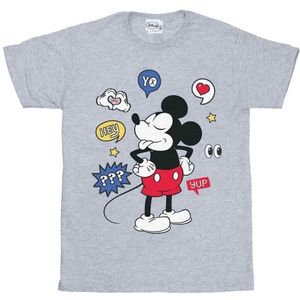 Li-cense Disney dames mickey mouse tong uit katoenen vriend t-shirt