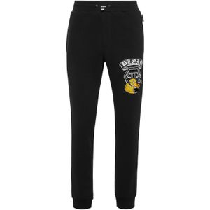 Philipp Plein - Duck - Trainingsbroek - Zwart - Katoenfleece