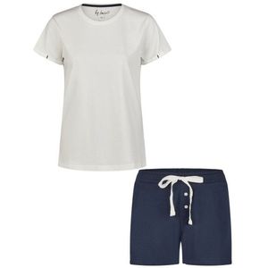 By Louise - Essential - Korte Pyjama Set - Off-white - Korte Mouwen