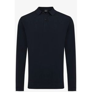 Genti Polo longsleeve cool dry donker