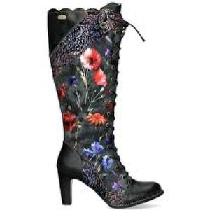 Laura Vita - Veterlaarzen - Smoky Blue / Orchidee / Donkerrood / Zwart