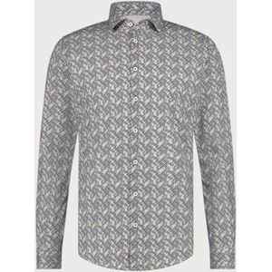 Blue Industry - All-over Print Overhemd - Comfort Fit - Cotton Stretch