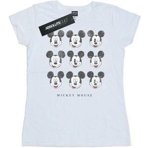 Li-cense Disney dames mickey mouse knipoogt en glimlacht katoenen t-shirt