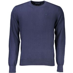 North Sails - Blauwe Katoenen Trui - Heren