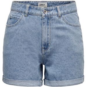 Only Onlvega life hw mom shorts noos blue denim