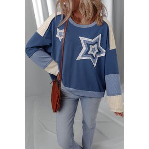 Ster Appliqué Lange Mouwen Top
