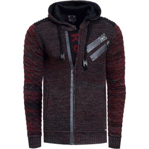 Rusty Neal - Chunky Gebreide Jas - Met Capuchon - Heren