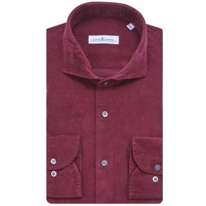 Dutch Dandies - Casual Overhemd - Donkerrood - Lange Mouwen