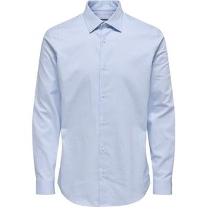 Only & Sons - ONSJIM - Overhemd - Lichtblauw - Slim Fit - Lange Mouw