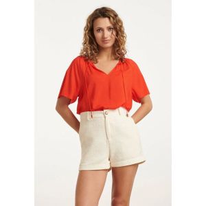 Smashed Lemon - 25192 - Viscose Top - Rood