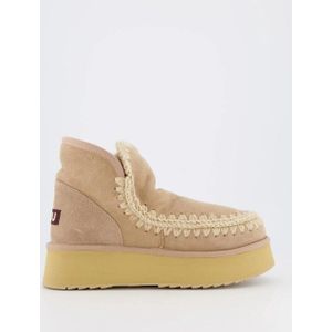 Mou - MU.FW681000A - Leren Enkellaarsjes - Bruin - Mini Eskimo Platform